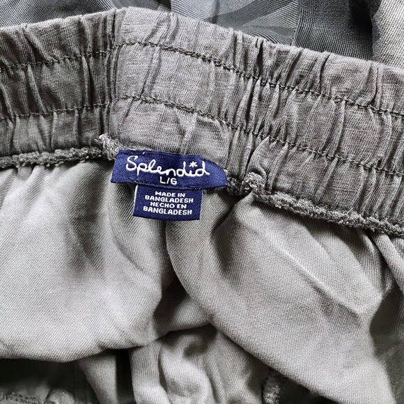 Splendid NWOT Gray Camo Lightweight Jogger Women L - Picture 7 of 12